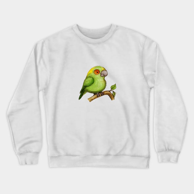 Green parrot Crewneck Sweatshirt by Artofokan